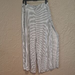 West Loop Navy and White Palazzo Pants
